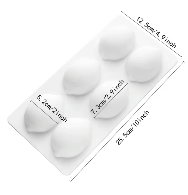 3D Lemon Silicone Mold