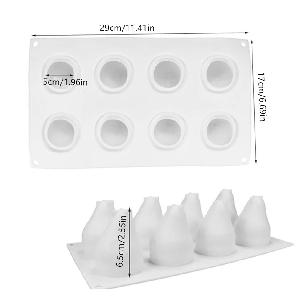 Pear Mousse Silicone Mold