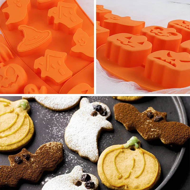 Halloween Mold – Pumpkin, Skull, Bat & Ghost
