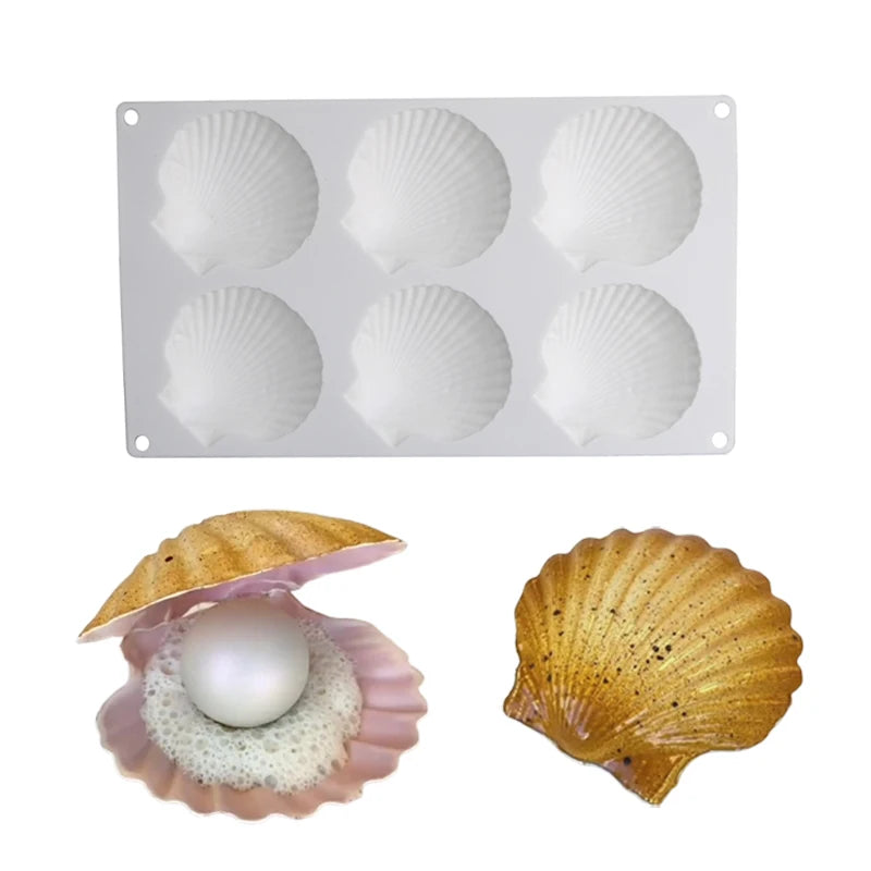 3D Shell Pearl Silicone Molds