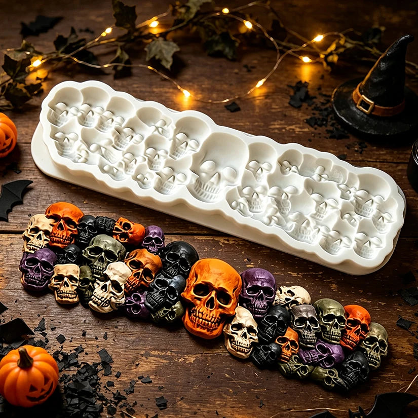 Skull Silicone Sugarcraft Mold
