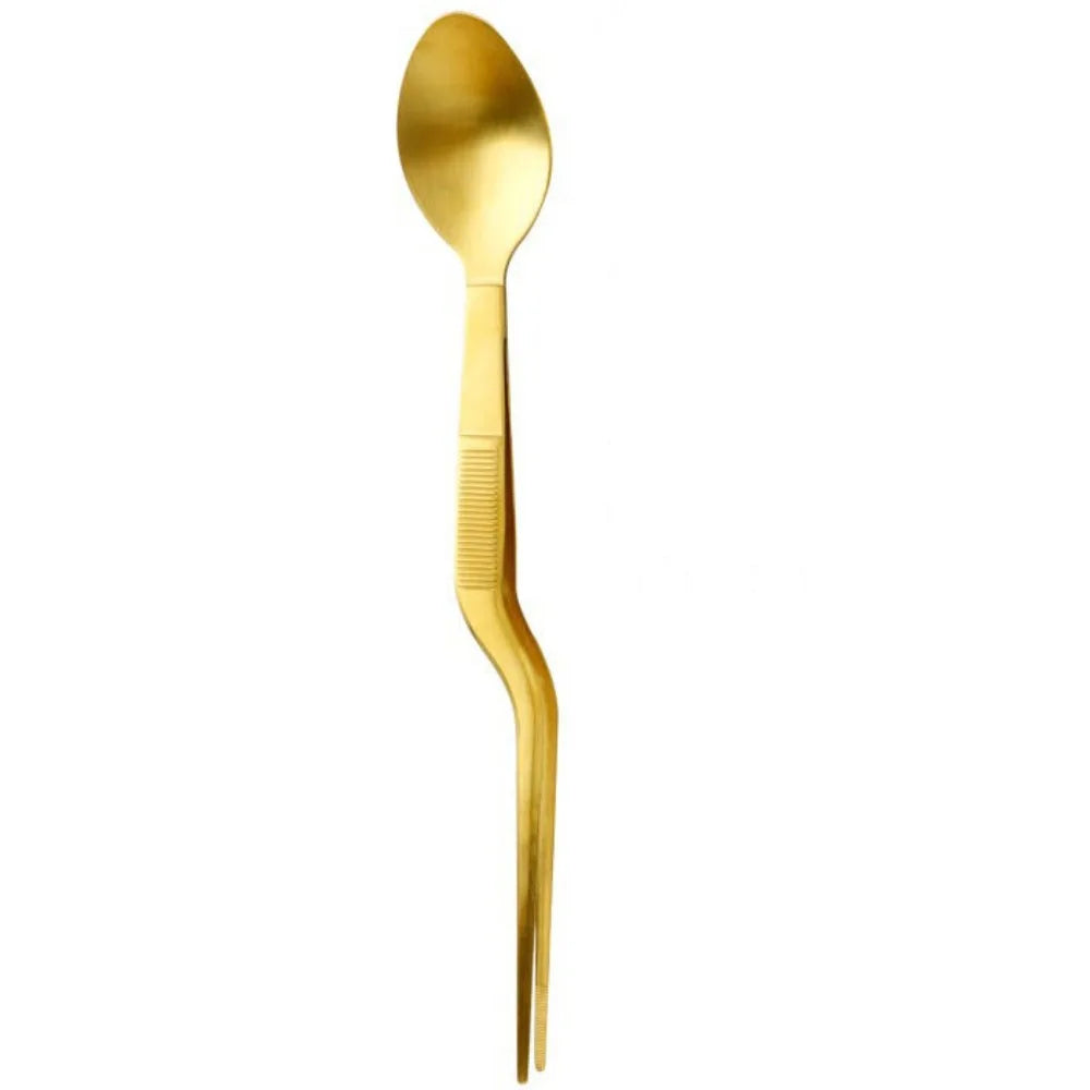 2-in-1 Sauce Spoon & Food Tongs