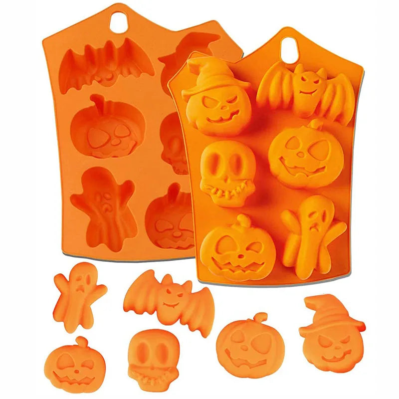 Halloween Mold – Pumpkin, Skull, Bat & Ghost