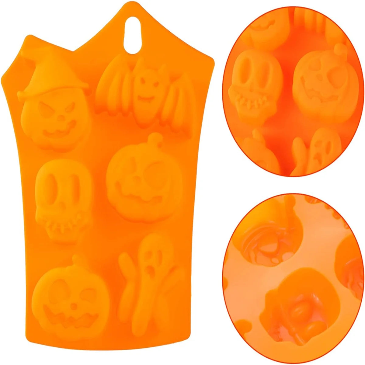Halloween Mold – Pumpkin, Skull, Bat & Ghost