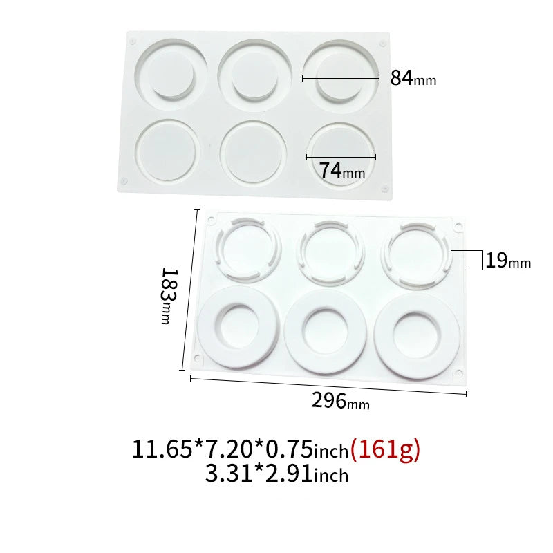 Circle Round Shaped Silicone Mousse