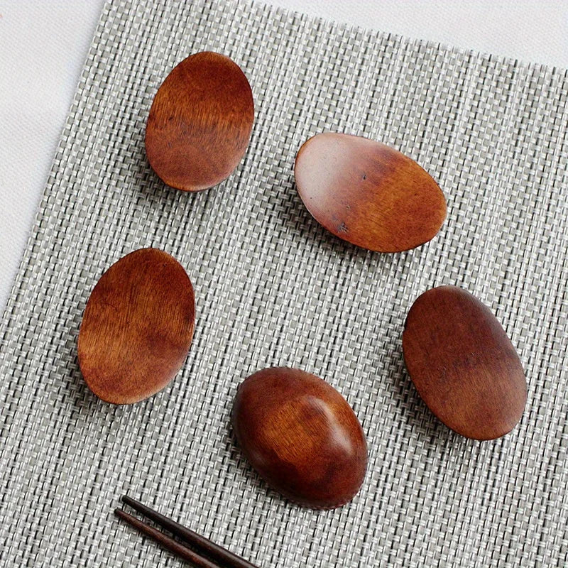 Handmade Wooden Chopsticks Holder Set