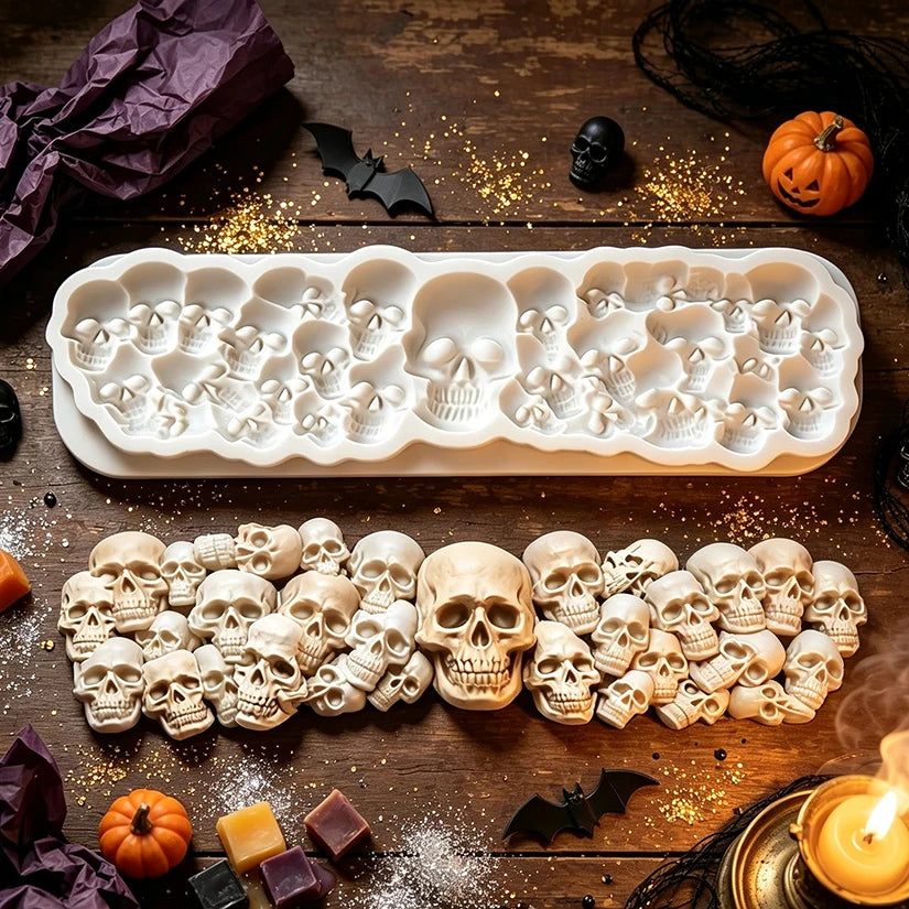Skull Silicone Sugarcraft Mold