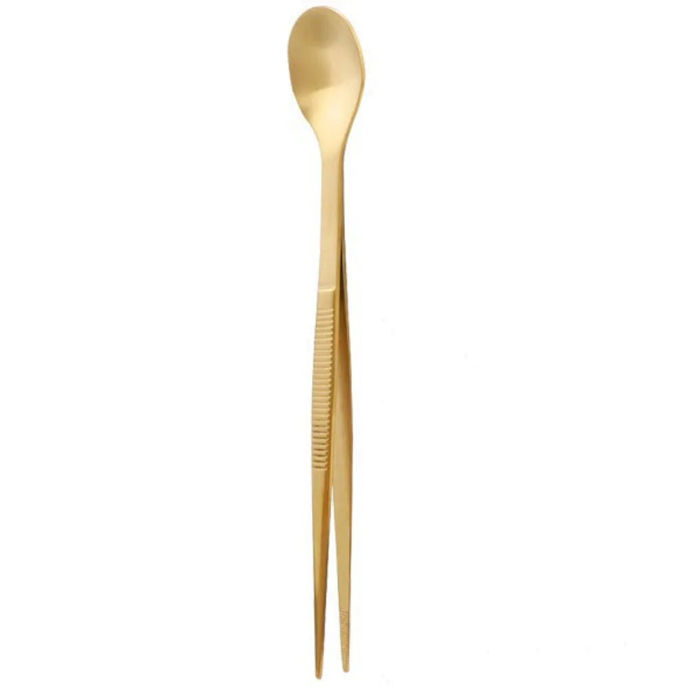 2-in-1 Sauce Spoon & Food Tongs