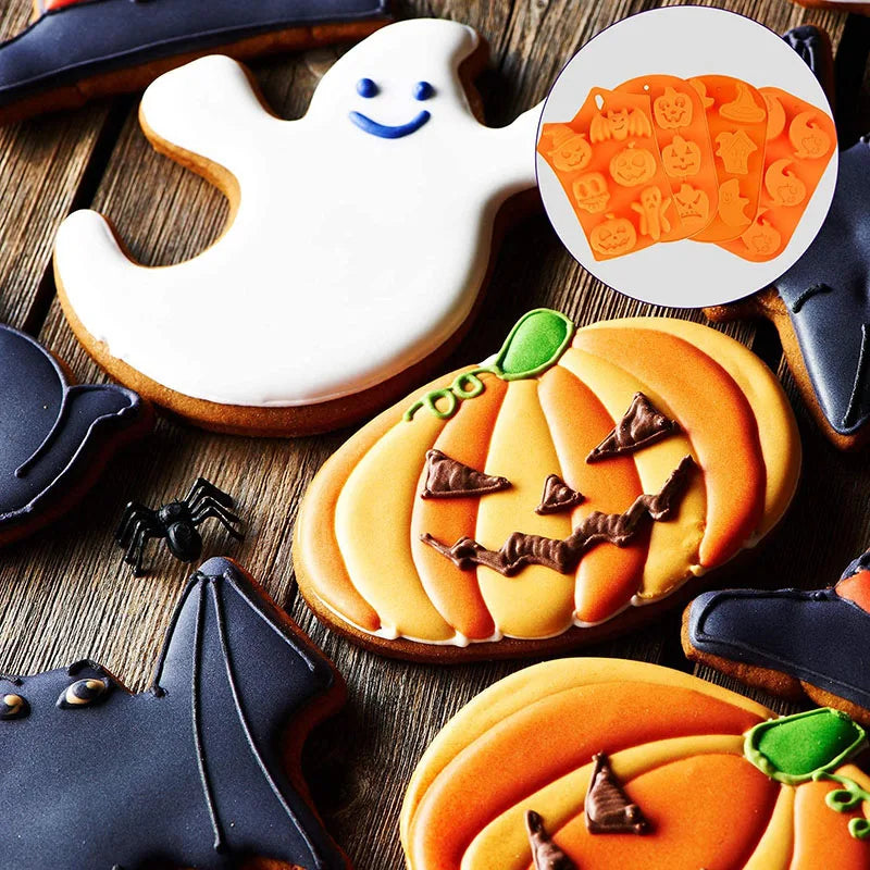 Halloween Mold – Pumpkin, Skull, Bat & Ghost