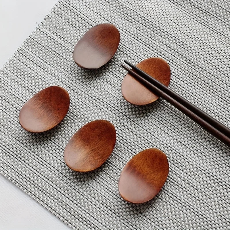Handmade Wooden Chopsticks Holder Set