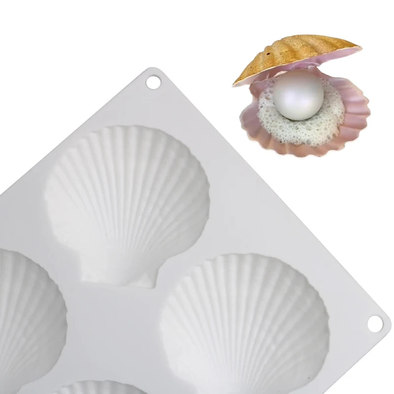 3D Shell Pearl Silicone Molds