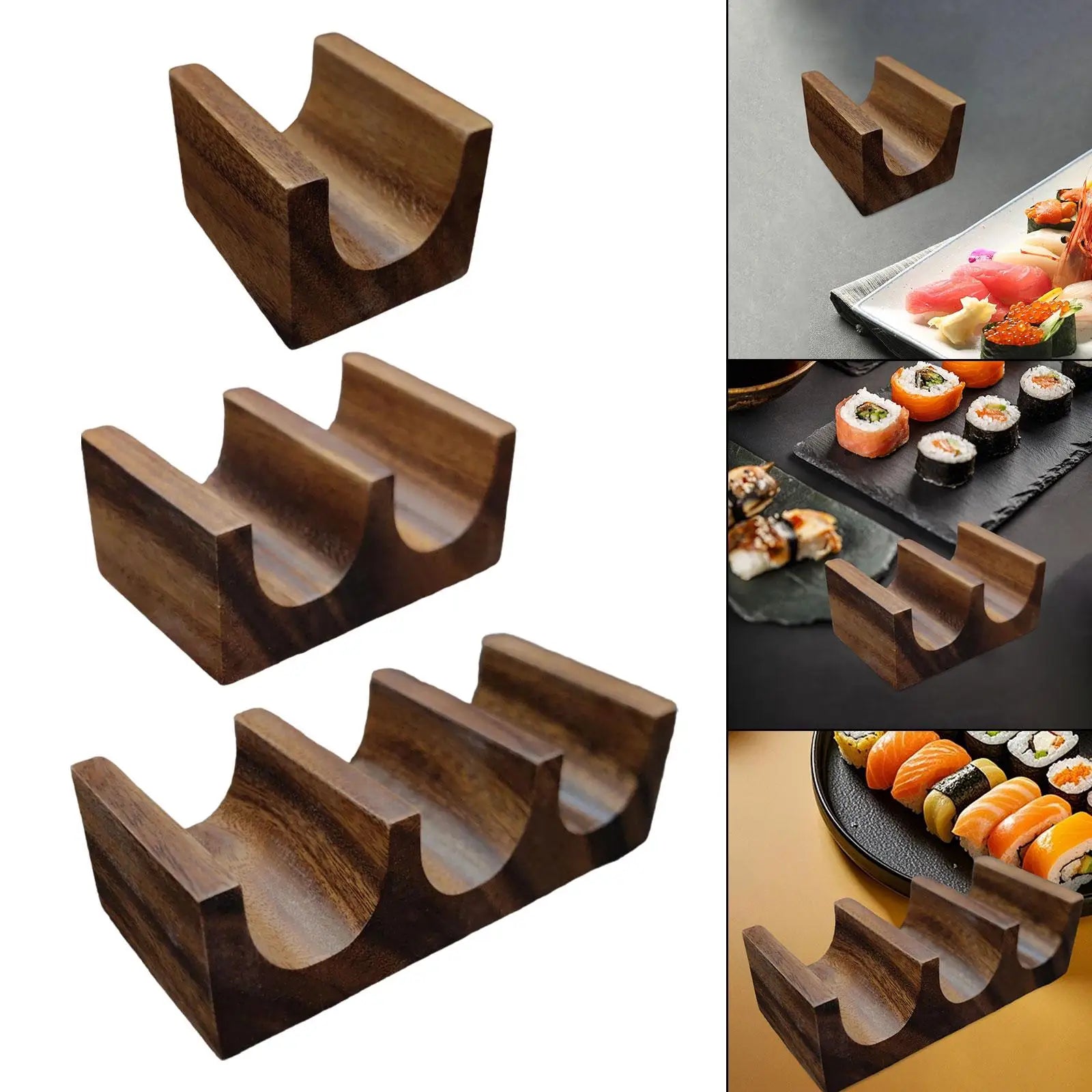 Wooden Taco Holder Stand