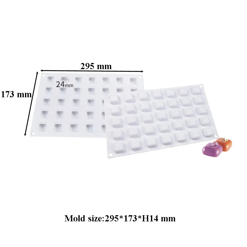 Cube mini silicone candy mold