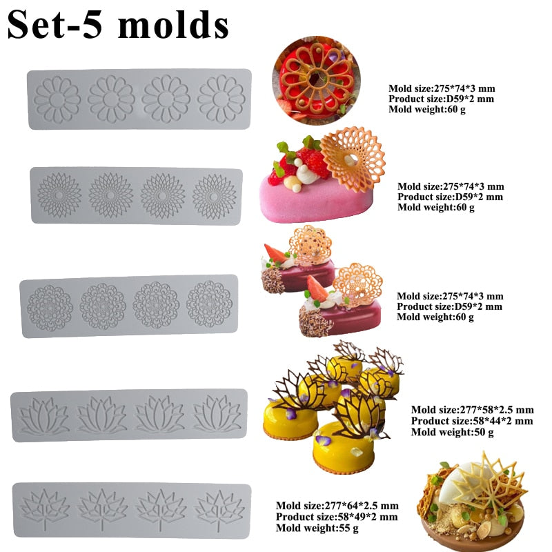 Online Shop SHENHONG Various Shapes Mousse Cake Mold Decorating