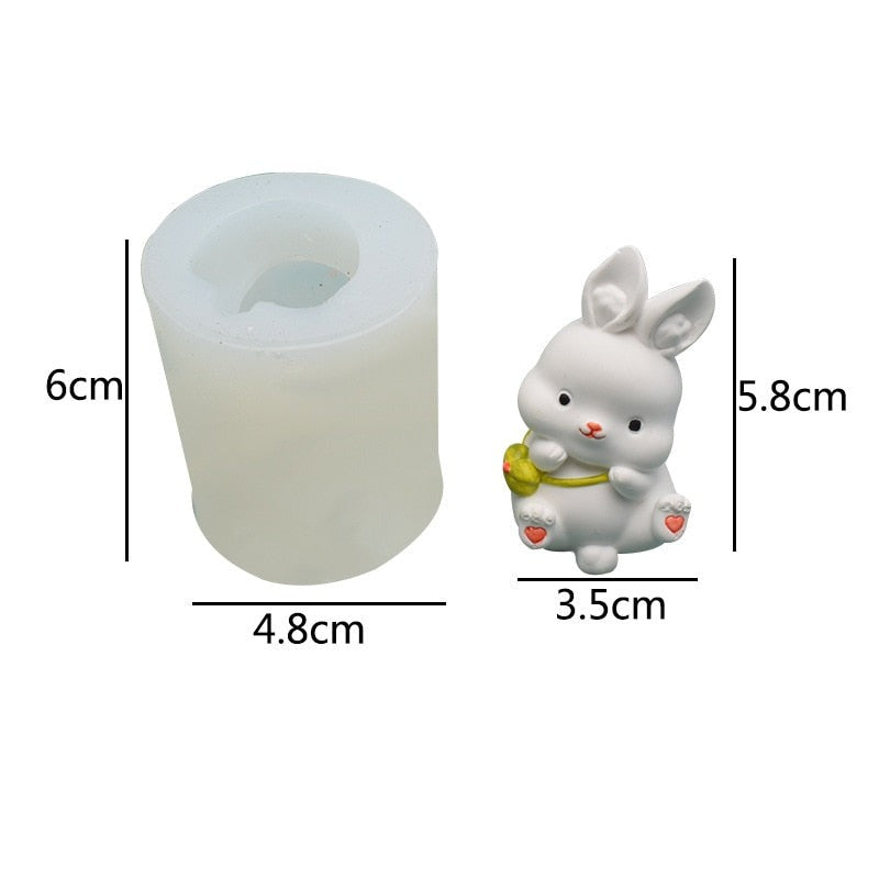 Easter Hatchling Bunny Silicone Mold